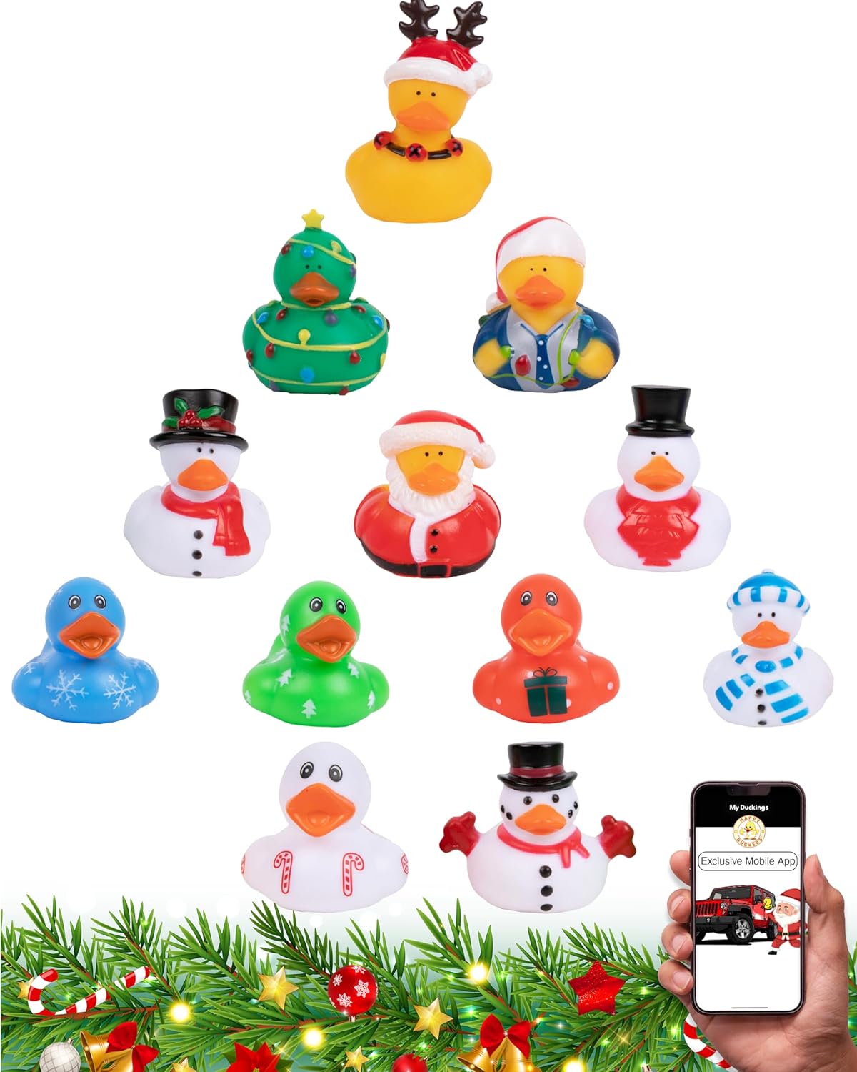 Assorted Patriotic Rubber Ducks - 25 Piece Pack