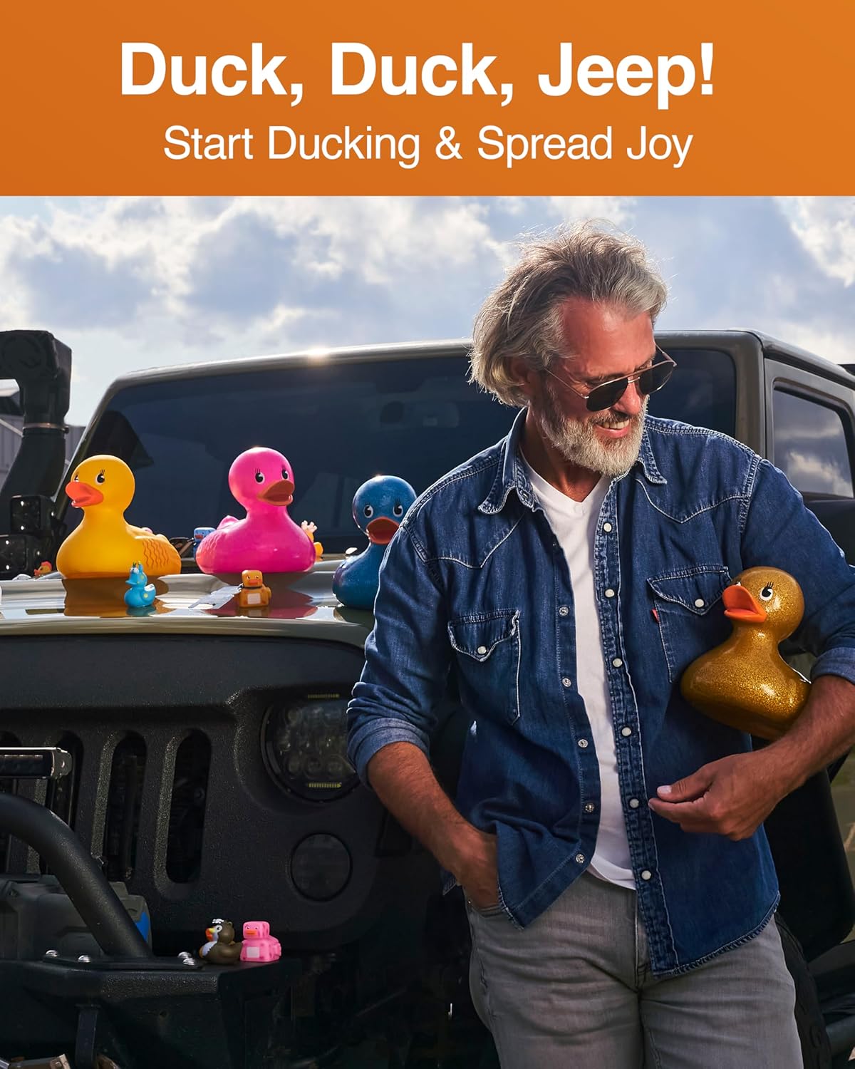 Giant Gold Rubber Duck - 10.5"