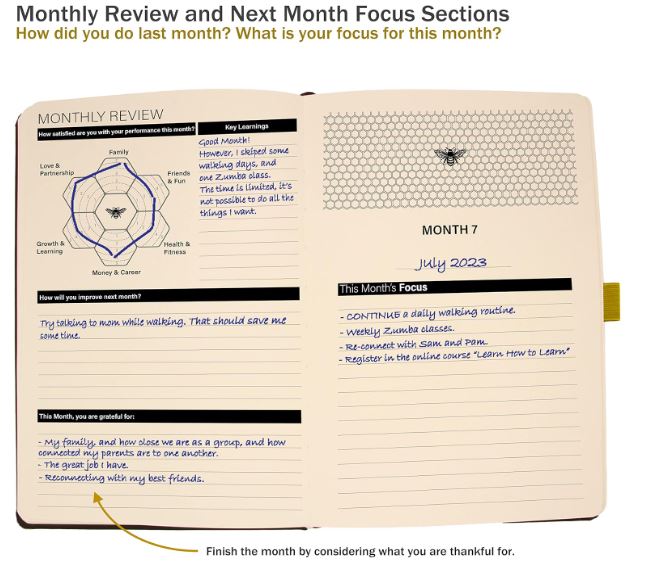 Settini Undated Weekly Life Planner w/ Stickers, Pocket, Vegan Leather - 8.5x5.5