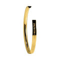 Stella Valle Daughter Cuff Bracelet Adjustable 18K Gold Plated w/ Engrave Mantra