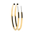 Stella Valle Hexagon Hoop Earrings, Hypoallergenic (Gold)