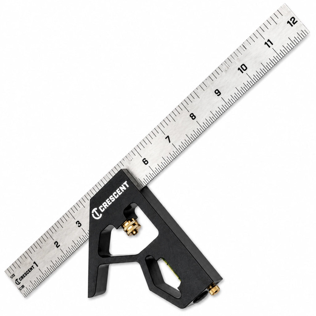 Crescent 12" Combination Square L12CS Easy Read Brass Scribe 300mm New