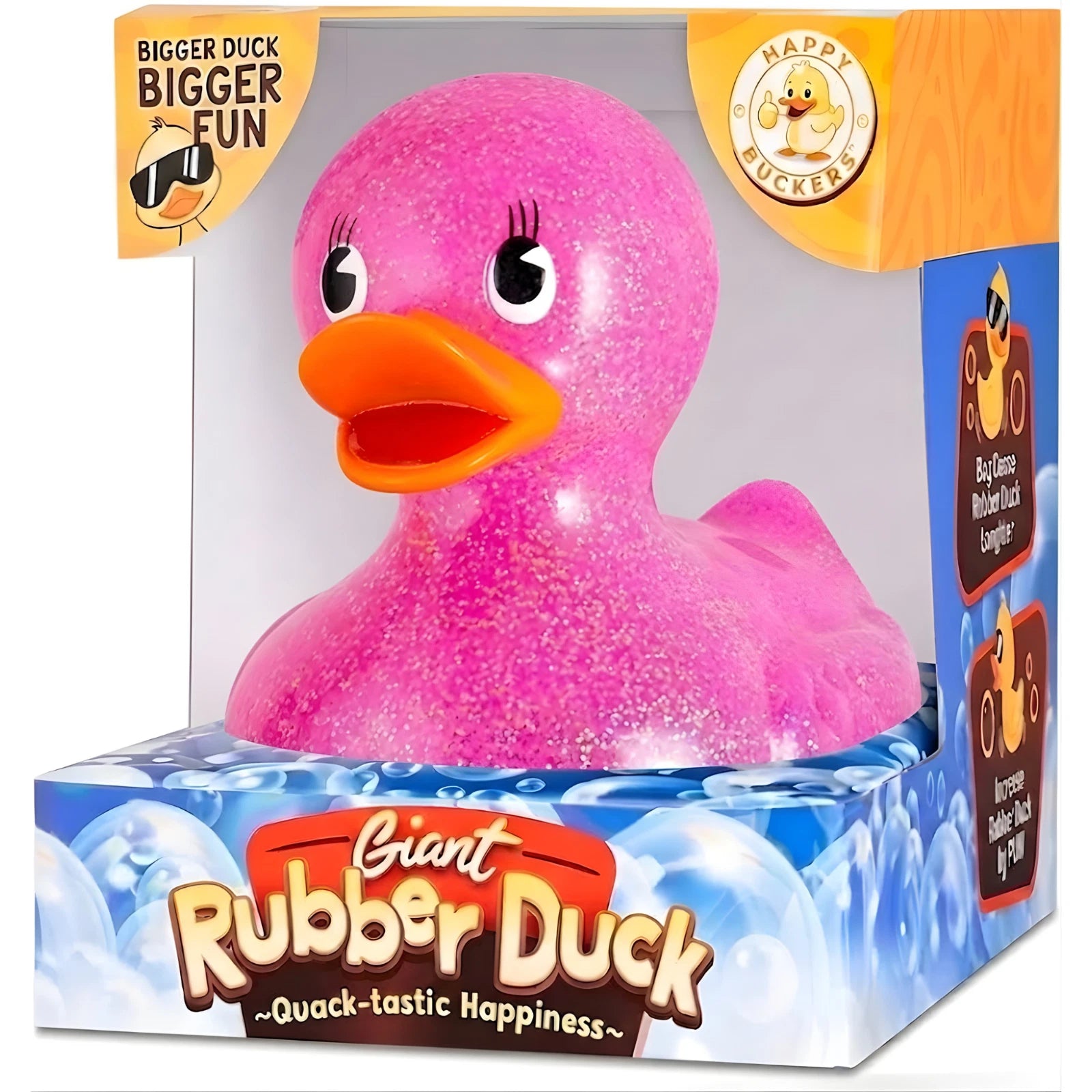 Giant Rubber Duck 10.5" Pink Jeep Ducking Bath Toys Duckies w/ Giftbox
