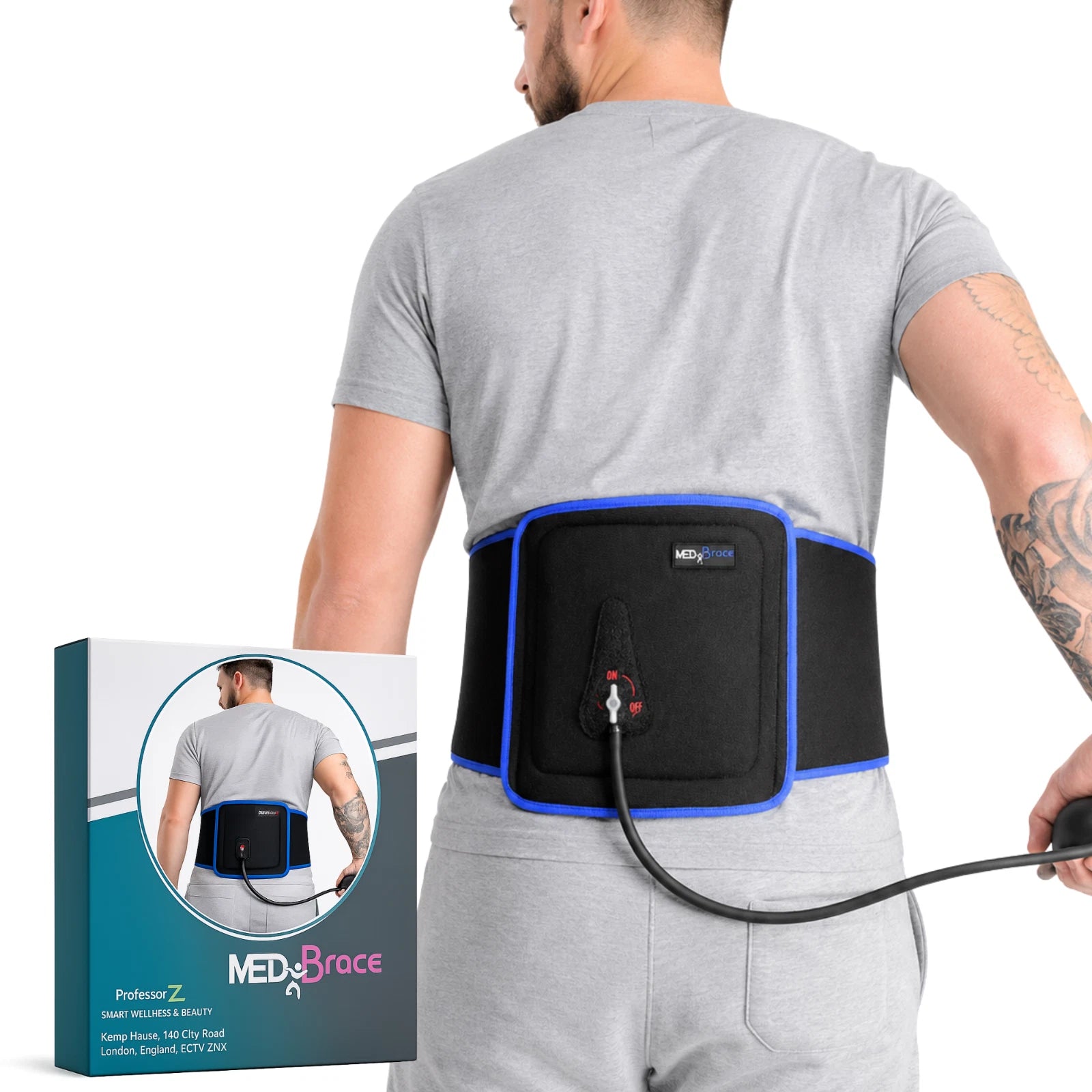 MEDiBrace Back Hip Rib Ice Gel Pack Wrap Cold Compression Therapy Cryotherapy