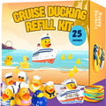 75pcs Cruise Ducking Kit 2" Assorted Rubber Ducks w/ Duck Bag Tags Bands Cards