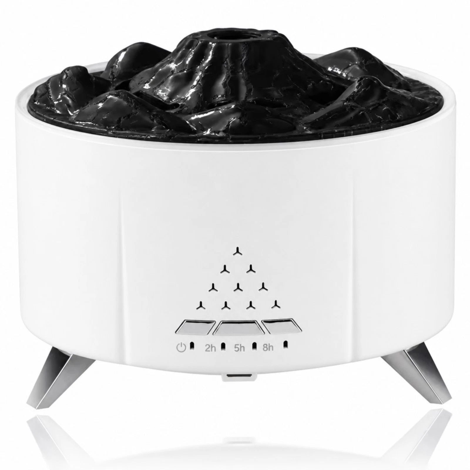 Volcano Essential Oil Diffuser Cool Mist w/ Remote & Light Timer - White