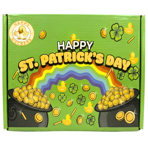 25pcs St. Patrick Rubber Ducks 2" Bath Toys Party Favors Pool Jeep Ducking Decor Gift