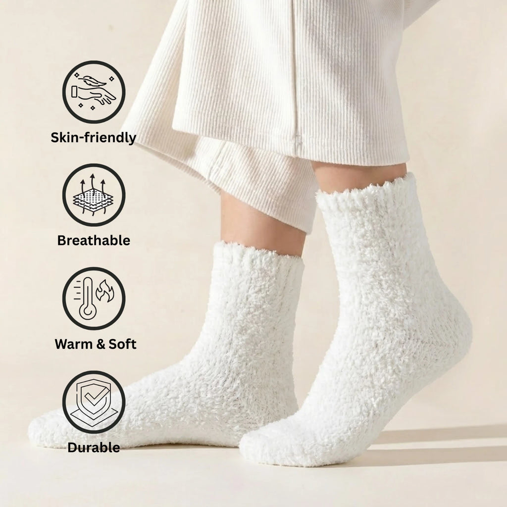 Pamper Socks Premium Comfort Crew Socks Ultra Soft Cozy Fit