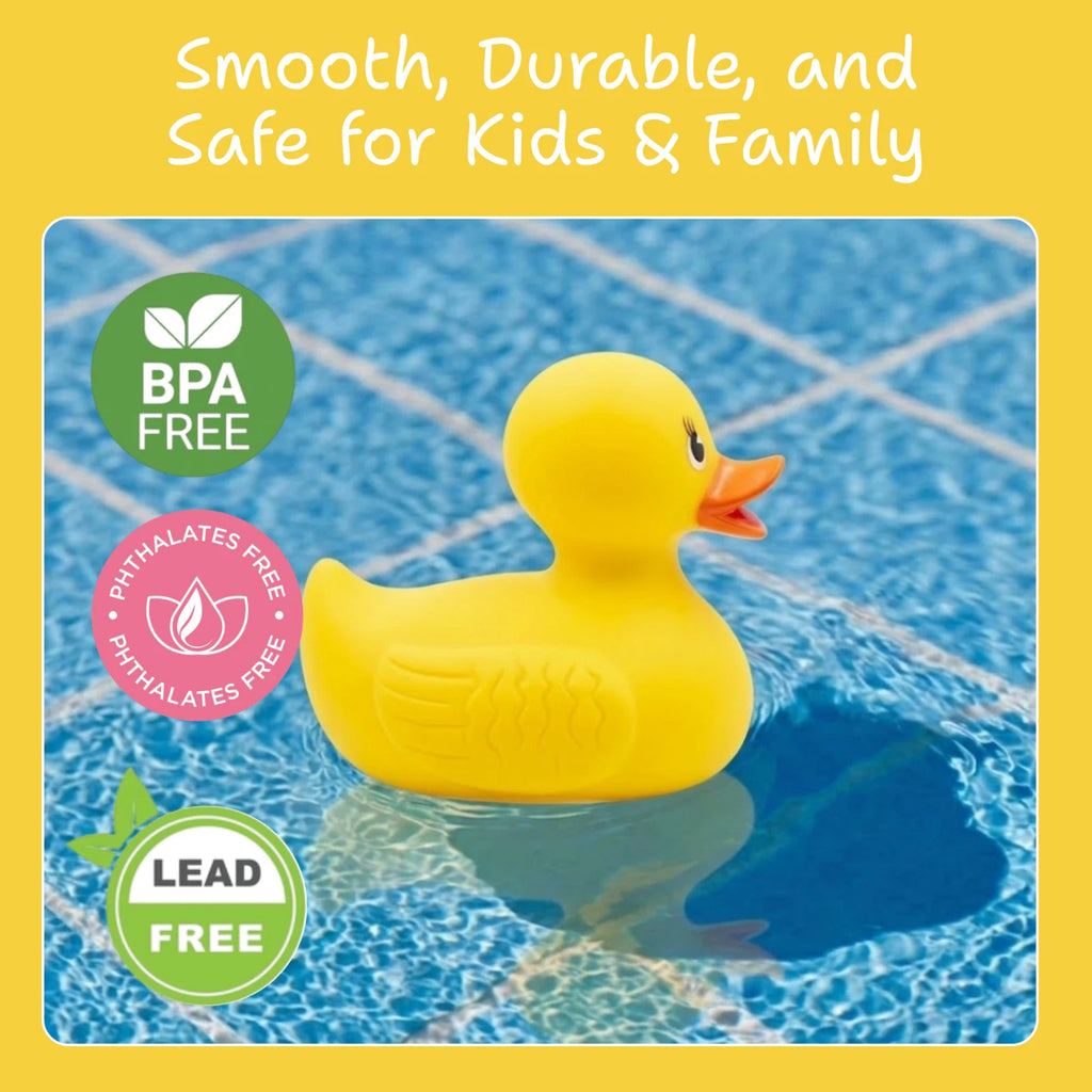Giant Rubber Duck 10.5" Classic Yellow Jeep Ducking Bath Toys Duckies w/ Giftbox