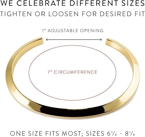 Stella Valle Men's Cuff Bracelet Gift Set - 18K Gold Cuffs with Engraved Mantra