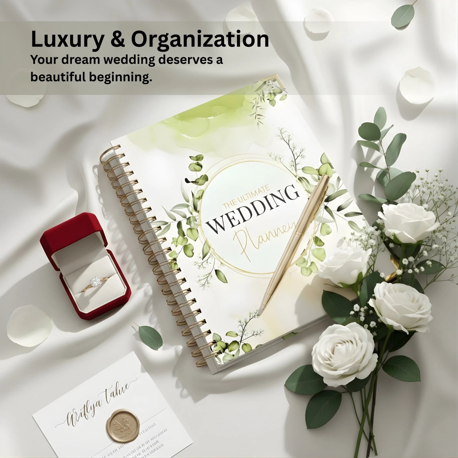 Wedding Planner & Organizer Book, Undated Guides & Tips Gift for Engaged Couples