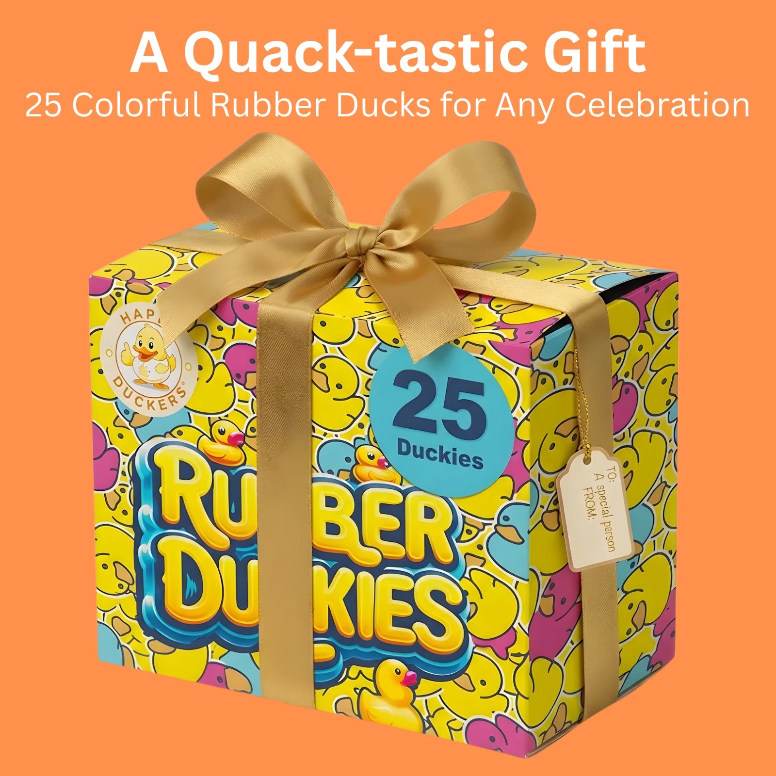 25 Pack Rubber Ducks 2" Bulk Bath Toys Party Favors Pool Jeep Ducking Decor Gift