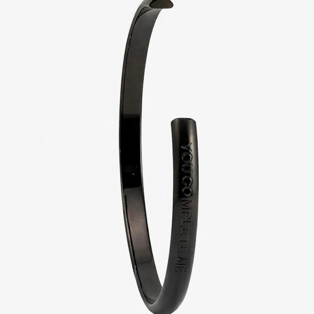 Stella Valle Cuff Bracelet Gift Set - His & Hers (Black & Silver)