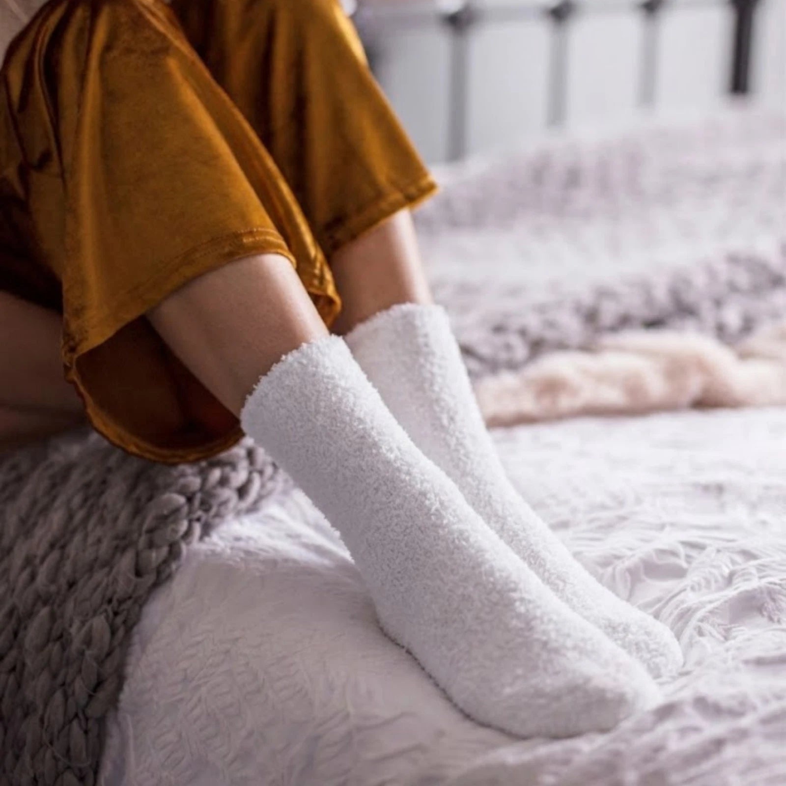 Pamper Socks Premium Comfort Crew Socks Ultra Soft Cozy Fit
