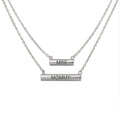 Stella Valle Mommy Mini Necklace Adjustable Silver Plated Heart Shape