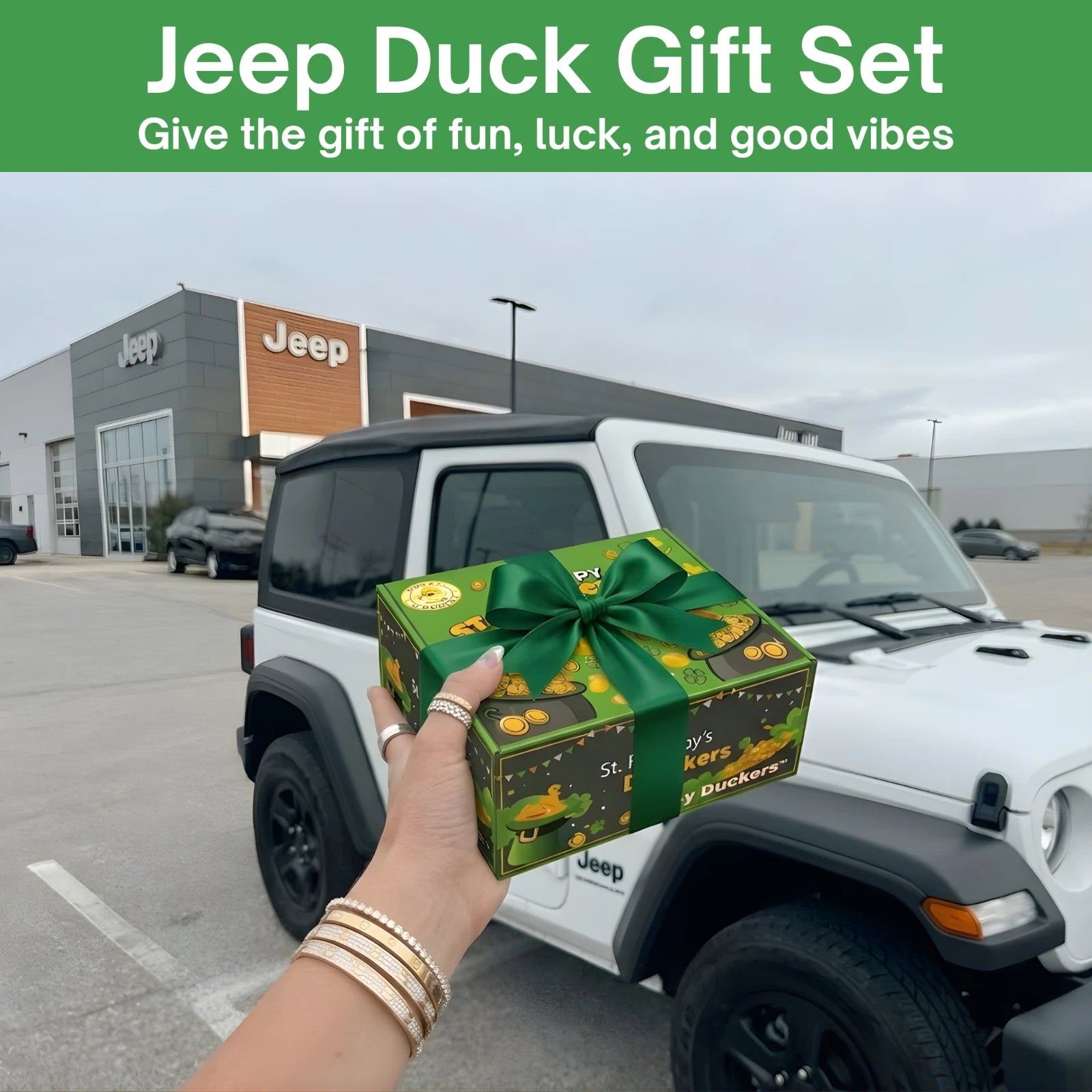 25pcs St. Patrick Rubber Ducks 2" Bath Toys Party Favors Pool Jeep Ducking Decor Gift