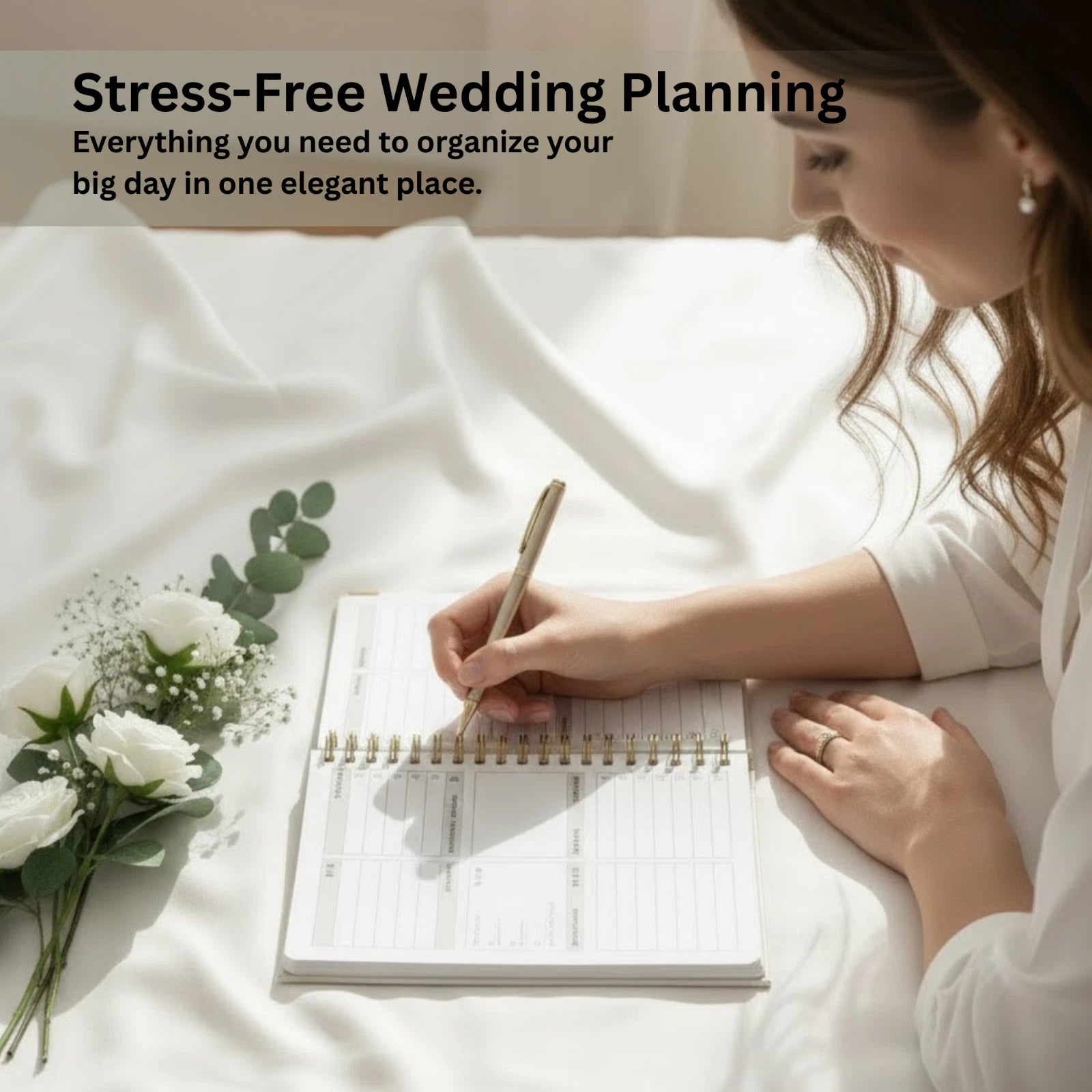 Wedding Planner & Organizer Book, Undated Guides & Tips Gift for Engaged Couples