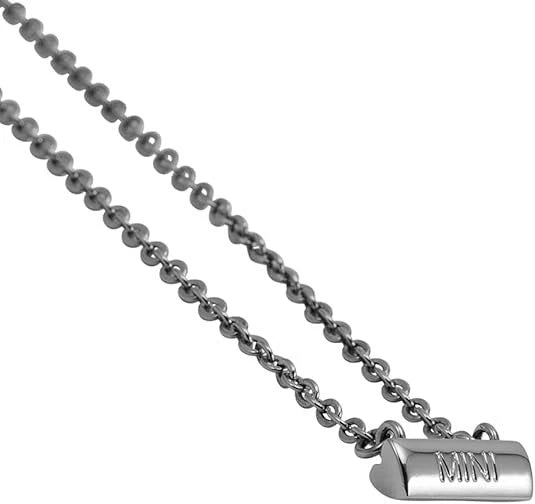 Stella Valle Open Heart & Bar Necklace—Mini (Silver)