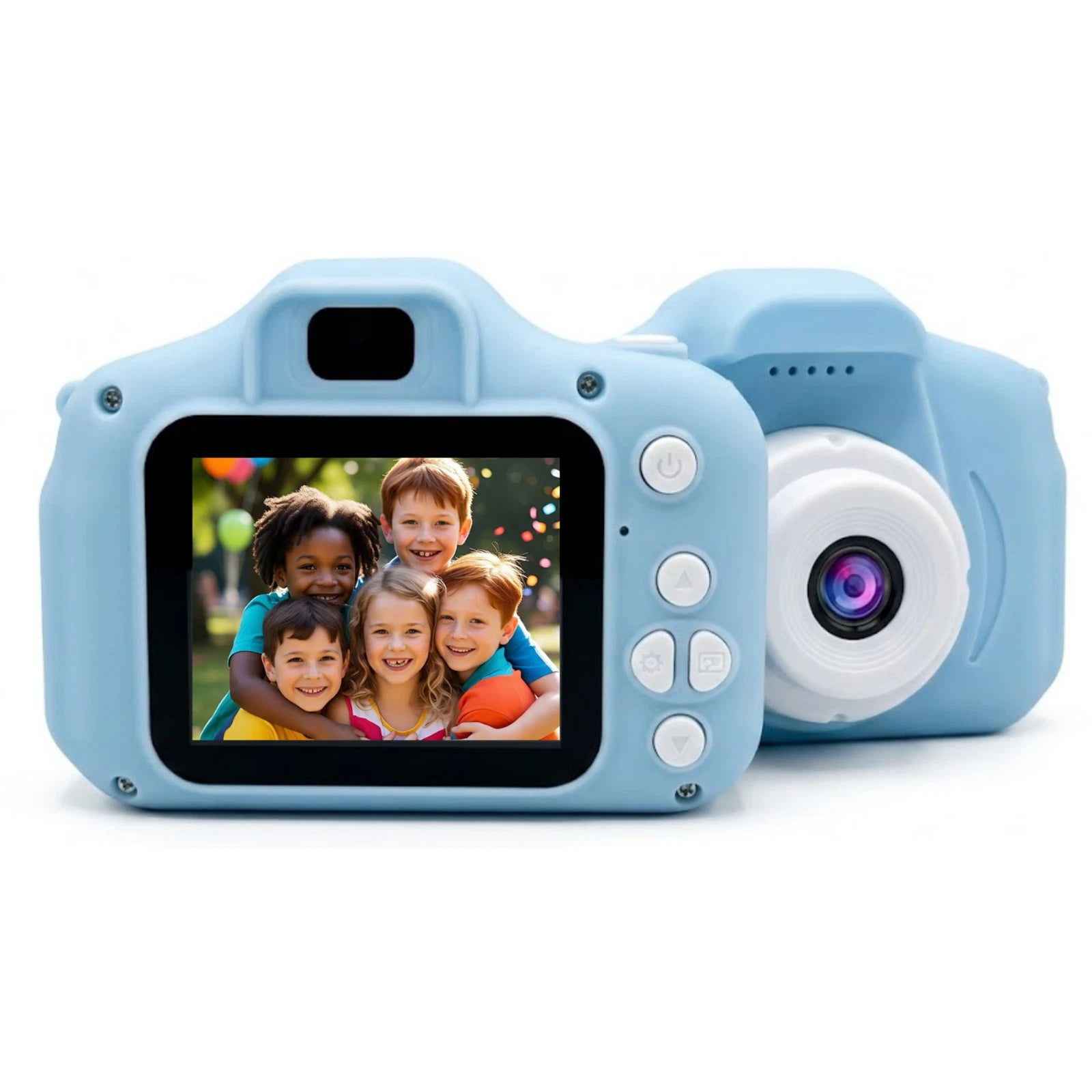 Kids HD Digital Camera Mini Video Recorder 8x Zoom with Games 32gb SD Card -Blue