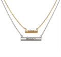 Stella Valle Mommy Mini Necklace Adjustable 18K Gold & Silver Plated Heart Shape