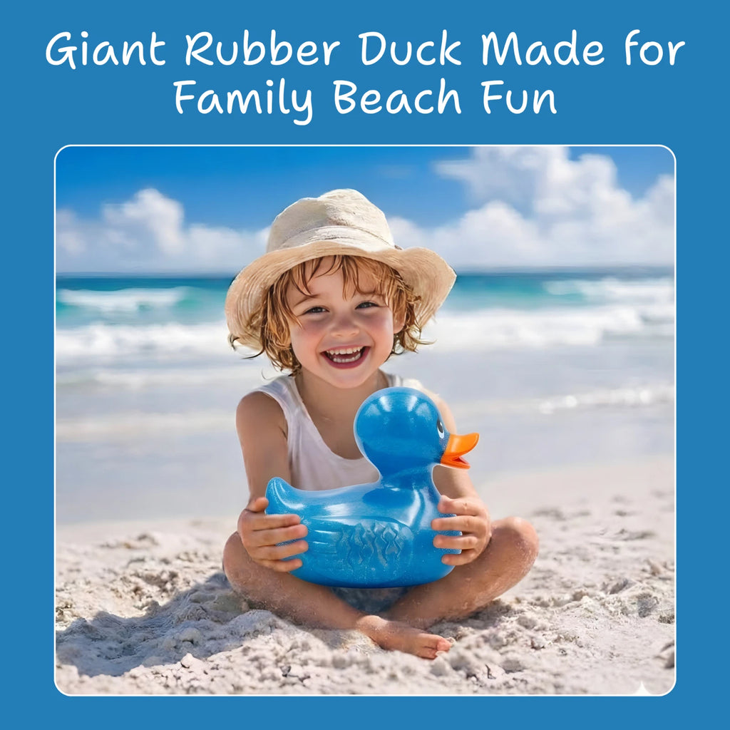 Giant Rubber Duck 10.5" Blue Jeep Ducking Bath Toys Duckies w/ Giftbox