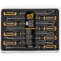 GEARWRENCH 84010H 8 Pc Long Hook & Pick Set Precision Automotive Tool Kit