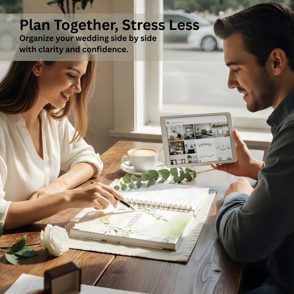 Wedding Planner & Organizer Book, Undated Guides & Tips Gift for Engaged Couples