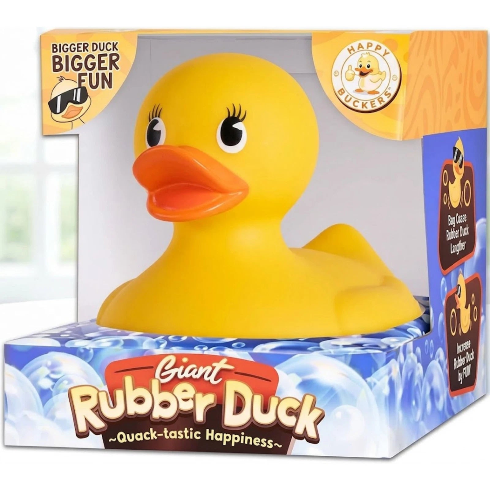 Giant Rubber Duck 10.5" Classic Yellow Jeep Ducking Bath Toys Duckies w/ Giftbox