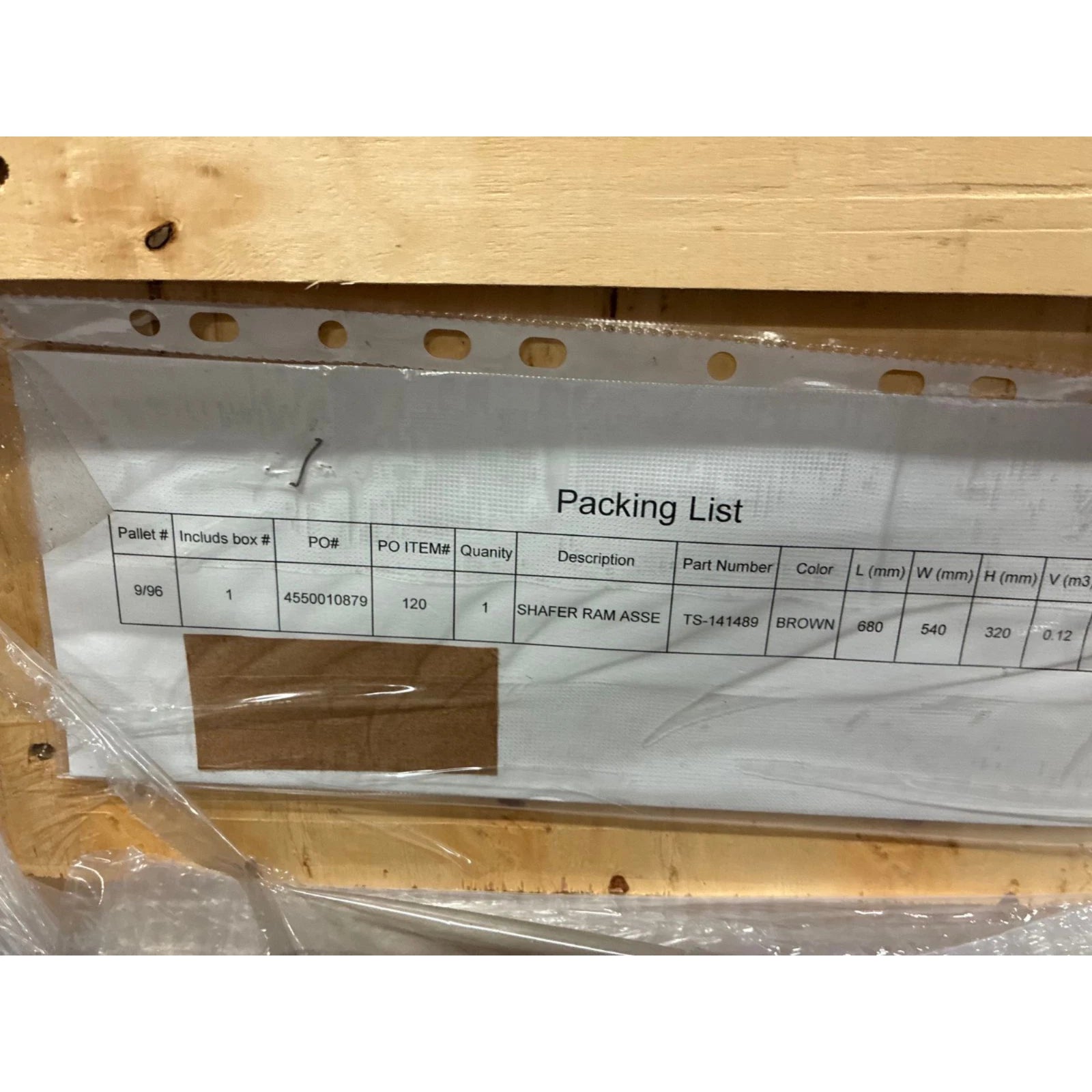 Shaffer LWS Type Blind Ram Assembly 141489 BOP New Surplus API 16A - Lot 96