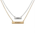 Stella Valle Mommy Mini Necklace Adjustable 18K Gold & Silver Plated Heart Shape