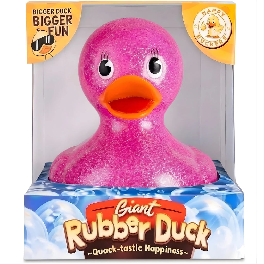 Giant Rubber Duck 10.5" Pink Jeep Ducking Bath Toys Duckies w/ Giftbox