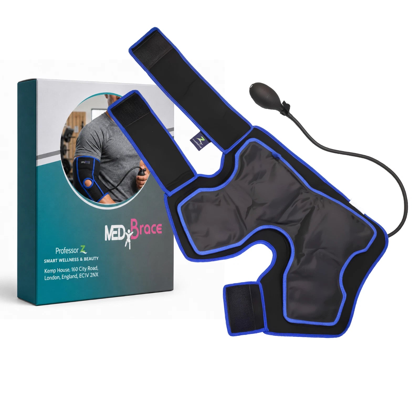 MEDiBrace Elbow Ice Compression Wrap Cold Therapy Brace Pain Relief Pump