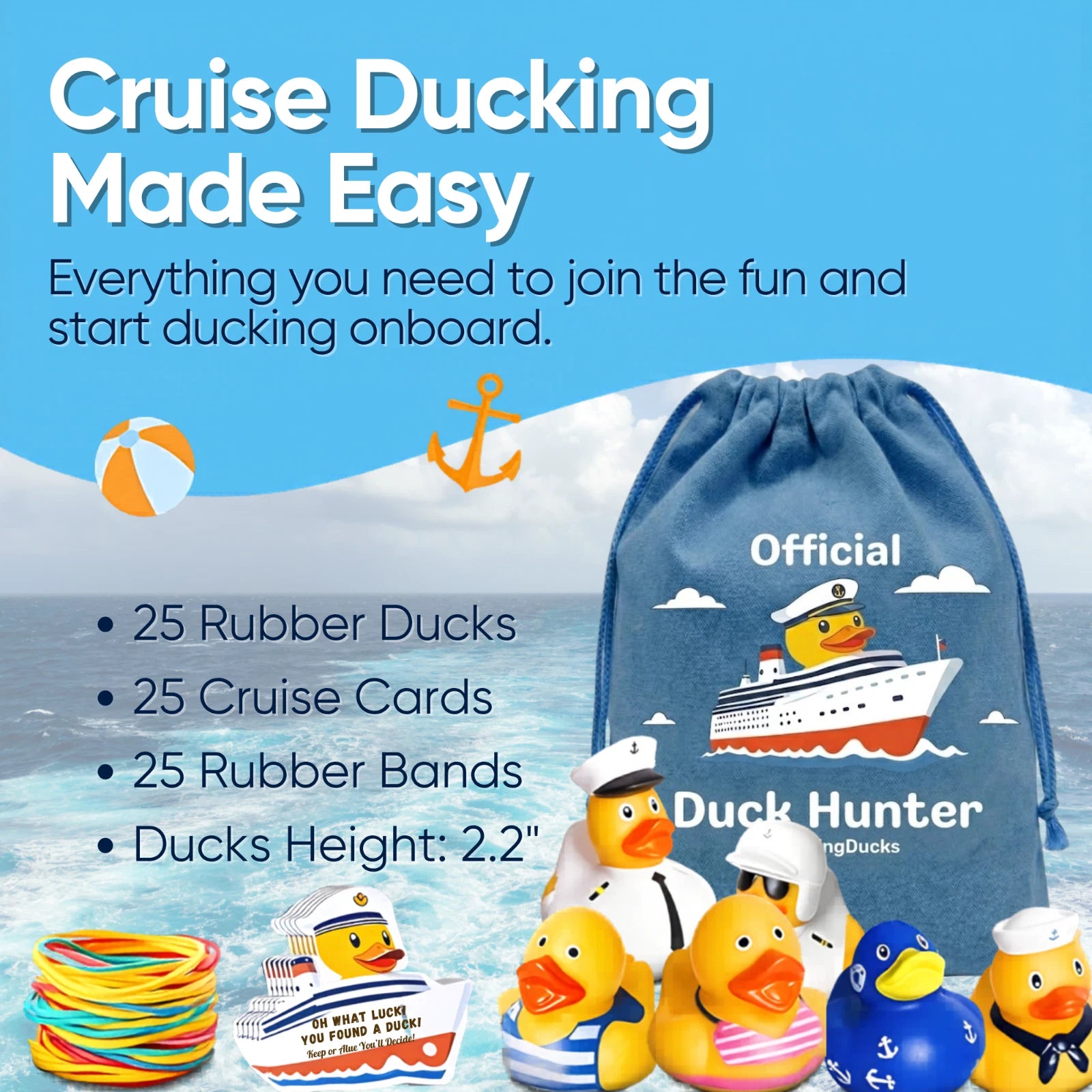 Cruise Ducking Kit - 76 Piece with Bag