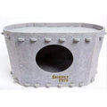 Felt Cat Cave Bed Cozy Cat Hideaway Large Cats Soft Warm Pet Bed Durable - Tan