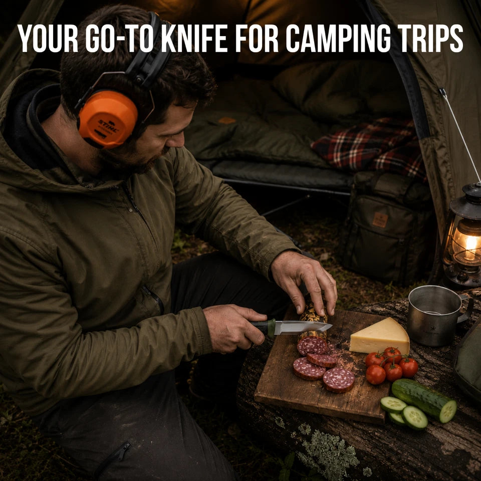 BAHCO Laplander Folding Saw & Knife w/ Sheath Set for Camping Hunting Bushcraft